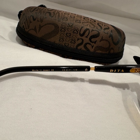 NEW! DITA SIGLO DTS113-01-BLK-GLD; Black/White Gold Amber Lens; 100% Authentic main image 4